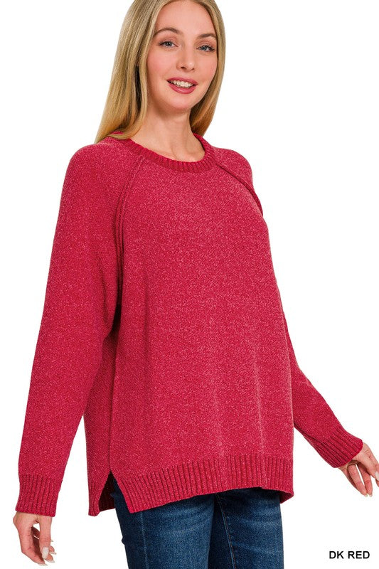 CHENILLE RAGLAN SWEATER