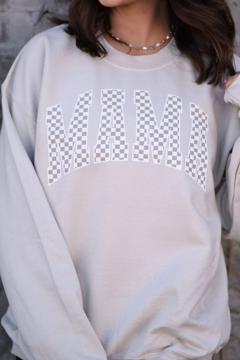 Checkered Mama Sweatshirt