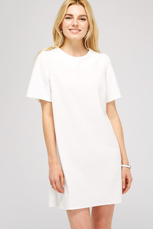 Short sleeve shift dress